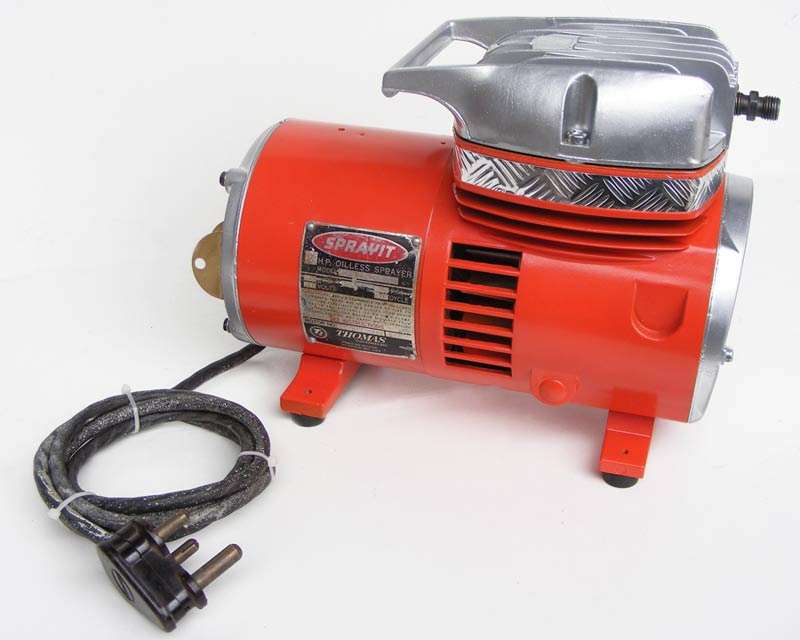 Vintage 1960's Restored Sprayit Oilless 1/3hp Sprayer/Compressor-Thomas Industries USA -100% Working