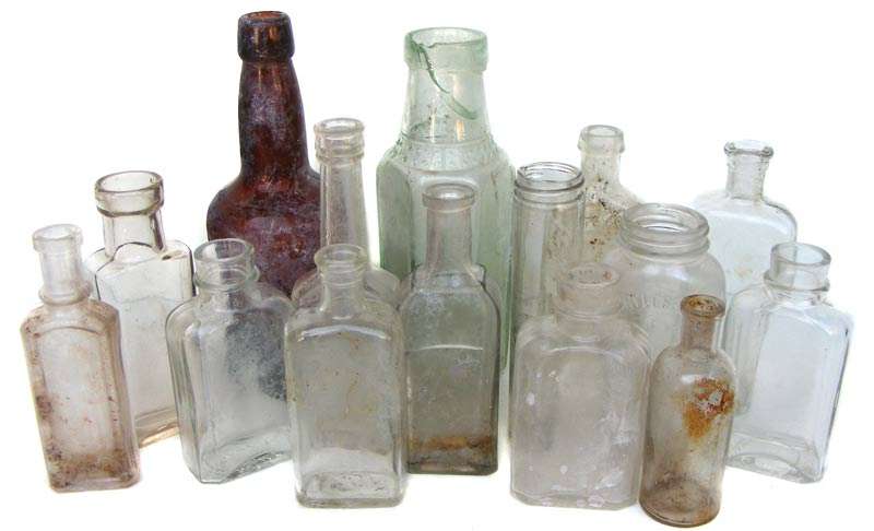 Large Collection of 15 Vintage and Antique bottles!