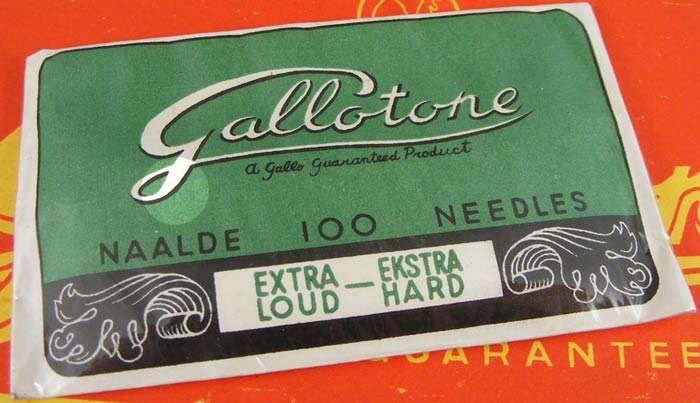 Gallotone Steel Gramophone needles - Sealed packs of 100 - 20 packs available