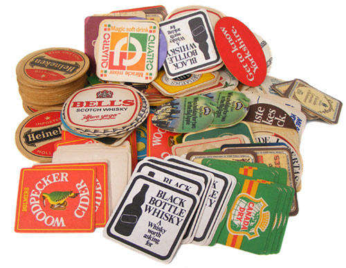 Large Lot of Over 225 Collectable Coasters For Your Bar