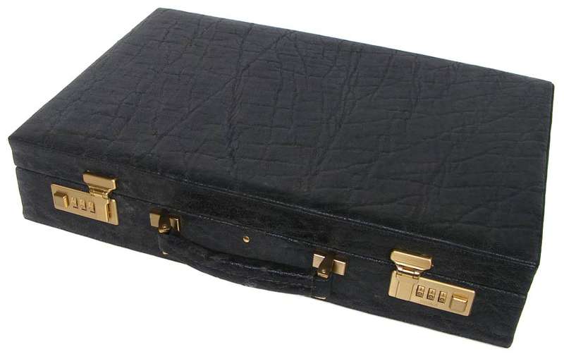 Genuine Elephant Hide/Leather Amiet Executive Briefcase - Mint Condition, High Quality