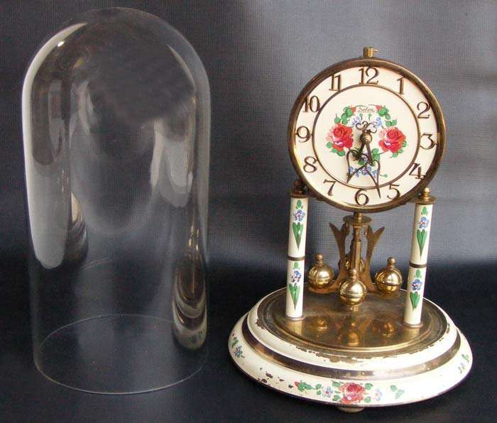 Old Selva (Roma) German Hand Painted Dome Clock - needs service/repair