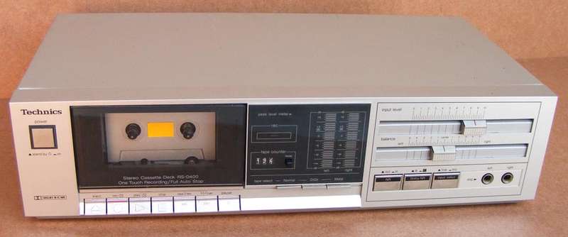 Vintage Technics RS-D400 Stereo Cassette Deck - in very good condition - 100% working