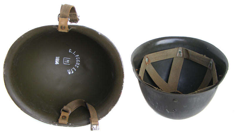 1964 CJ Fuchs Ltd Military helmet "staaldak" with insert in good condition
