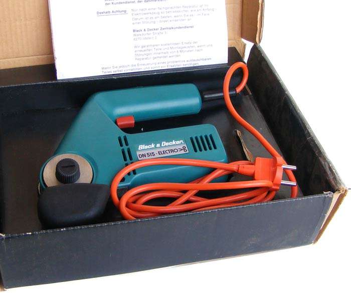 Vintage West German made Black&Decker rotary power cutter - Mint in box - rubber,aluminium,steel etc