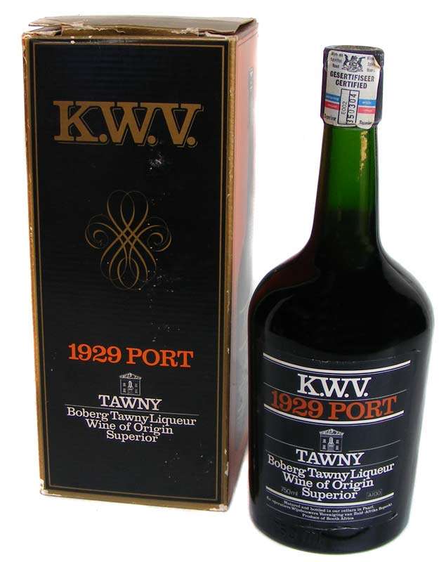 Rare 1929 KWV Tawny Port in original box - 86 year old Port for the discerning collector!
