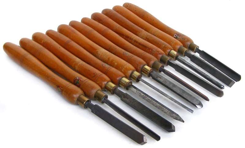 Lot Of 11 Vintage Marples & Sons Lathe Chisels - professionally sharpened