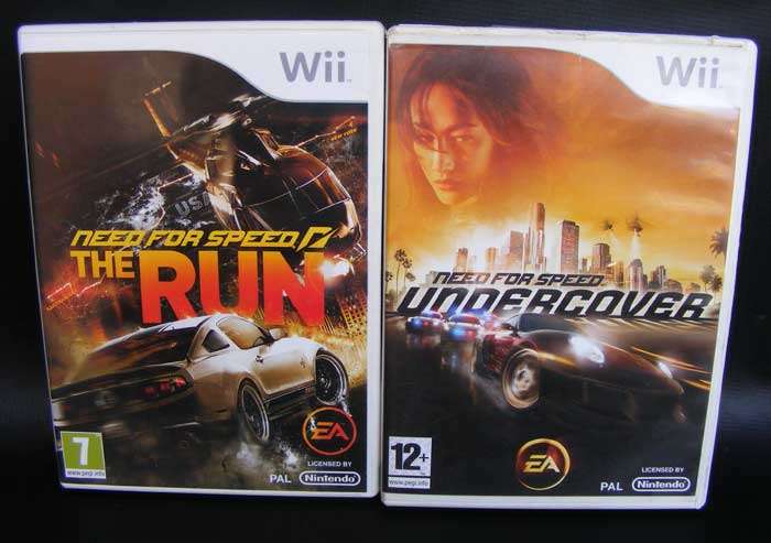Lot of 2 Nintendo Wii games - Very good condition - Need for Speed The Run + Undercover