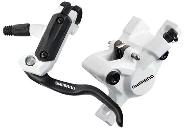 Shimano M447 mountainbike complete front and rear hydraulic disc brake set - Brand new with pads