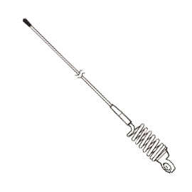 ZARA 130 Stainless Steel Whip Coil Mobile Two-Way Radio Antenna
