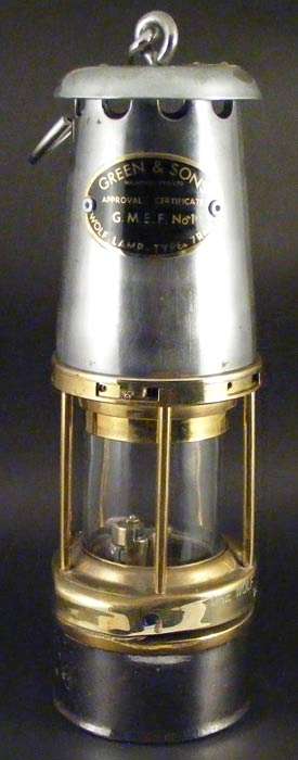 Green & Sons The Wolf no.7 Safety Mining Lamp - Great Condition and Working