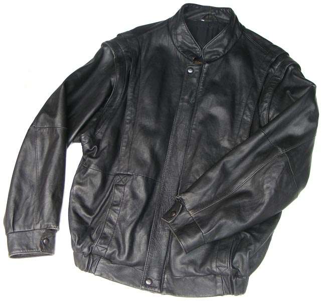 Alberto Del Lago Belgium Genuine Black Leather Jacket size L - detailed measurements in listing