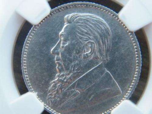 1894 ZAR 1 Shilling Graded AU Details by NGC - Send this coin in again!!!
