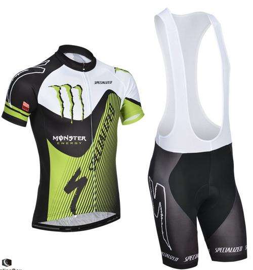 2014 Specialized Black& Green short sleeve cycling jersey and short cycling team