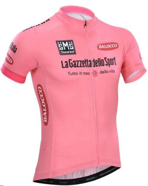 2014 Tour De Italy Pink Shirt Short Sleeve Team Cycling Tops