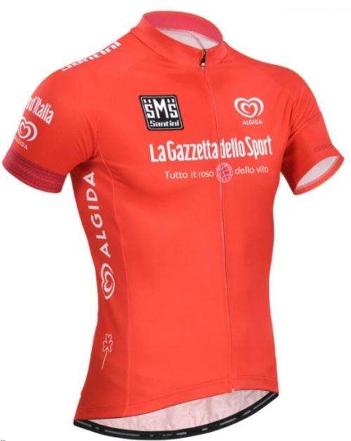 Tour De Italy Red Shirt Short Sleeve Team Cycling Tops