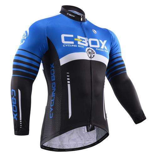 Cycling Box Blue Long Sleeve  Cycling Jersey