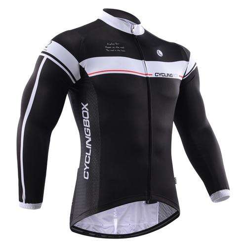 Cycling Box Black  Long Sleeve Team Cycling Jersey