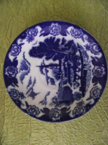 Old Decorative Tea Saucer - EAC Porcelain -  Diameter:12cm