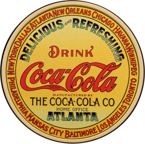 Coca Cola Atlanta - Tin Sign