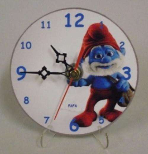 Papa Smurf CD Clock