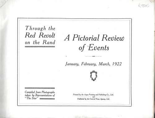 Through the Red Revolt on the Rand. c.1922