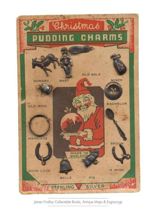 Christmas Pudding Charms, c1920