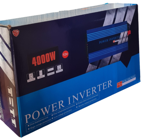 4000W Pure Sine Wave Power INVERTER - 12V DC TO 220V AC