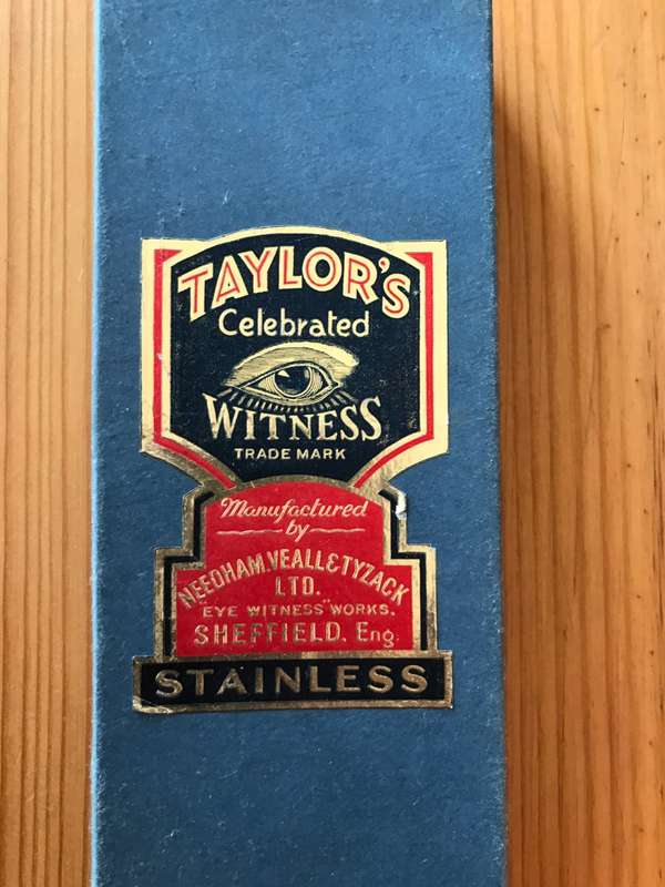 Sheffield bone carving set - Taylors Eye Witness Vintage