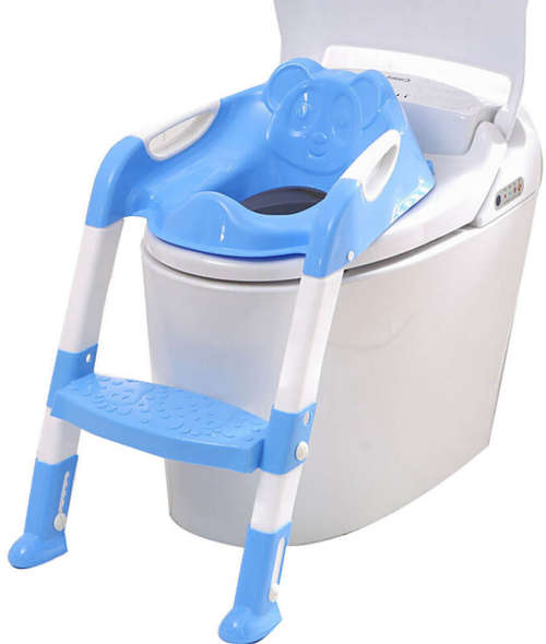 Kids Potty Training Toilet Ladder Portable Folding Chair Adjustable Step Stool Ladder for Baby
