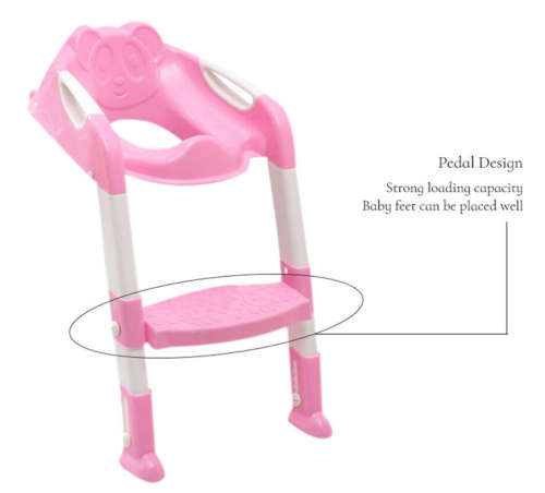 Kids Potty Training Toilet Ladder Portable Folding Chair Adjustable Step Stool Ladder for Baby
