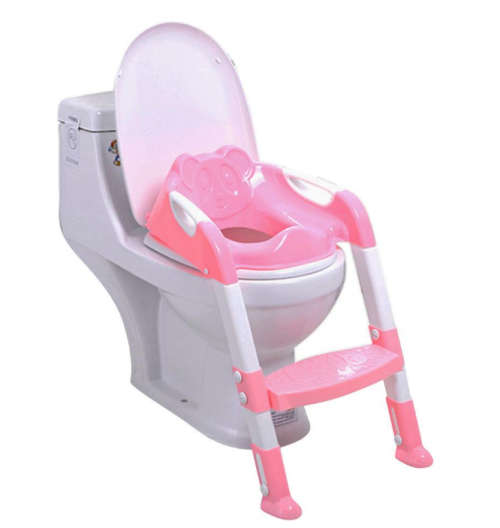 Kids Potty Training Toilet Ladder Portable Folding Chair Adjustable Step Stool Ladder for Baby