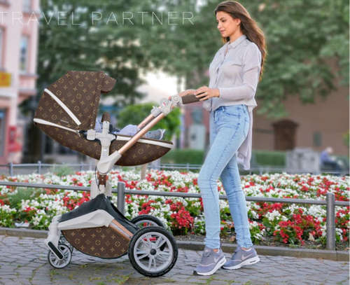 Baby Stroller Hot Mom Baby Carriage with Bassinet Combo