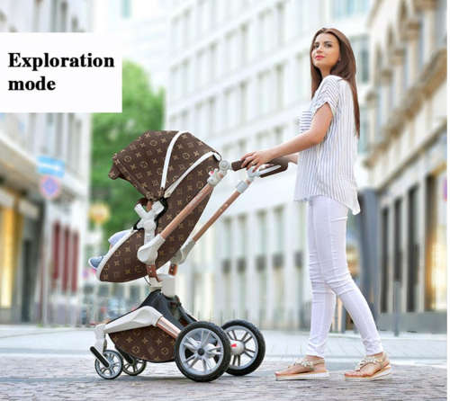 Baby Stroller Hot Mom Baby Carriage with Bassinet Combo