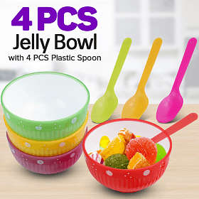 Jelly Bowls Set of 4 Colorful Bowl