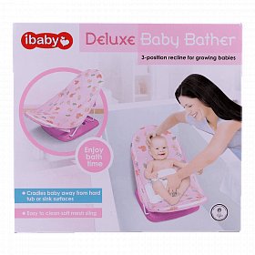 iBaby Deluxe Baby Bather 3 Positions- Pink & Blue