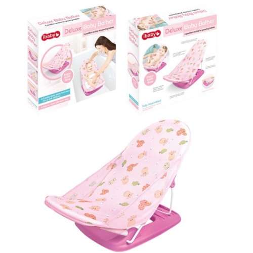 iBaby Deluxe Baby Bather 3 Positions- Pink & Blue