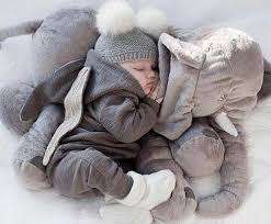 Stuffed Elephant Plush Pillow