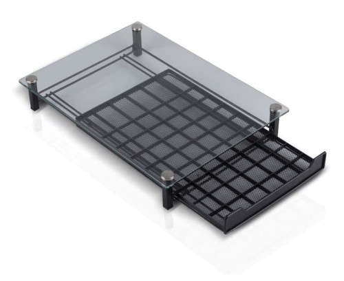 Nespresso coffee kitchen organizer - holds 60 pods -  black