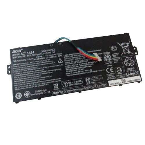 Original AC15A3J Acer Chromebook 11.6` Battery 11.55V 37Wh 3180mAh