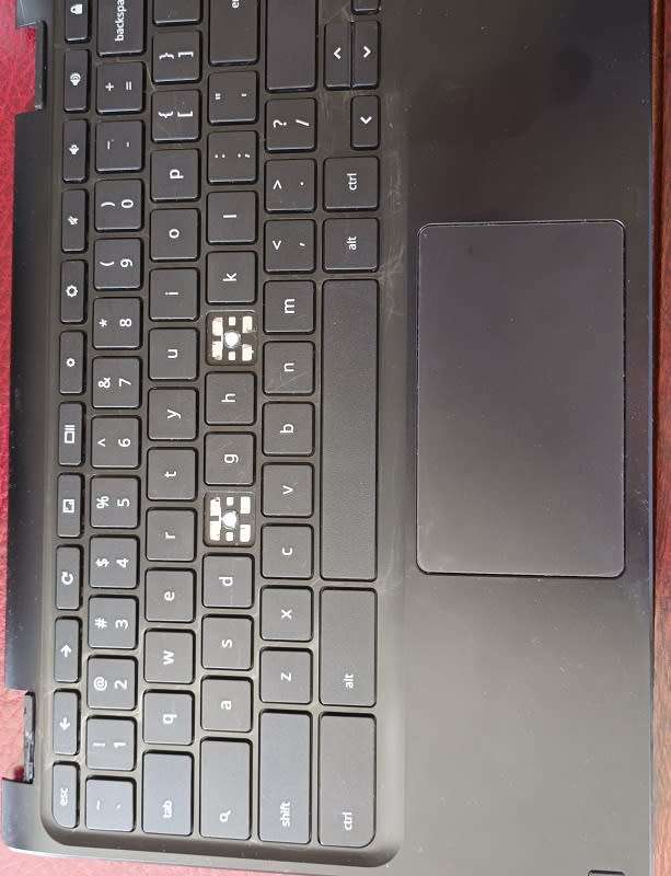 Original Acer ChromeBook C738T Upper Case Palmrest Keyboard(2 missing keys) + Trackpad