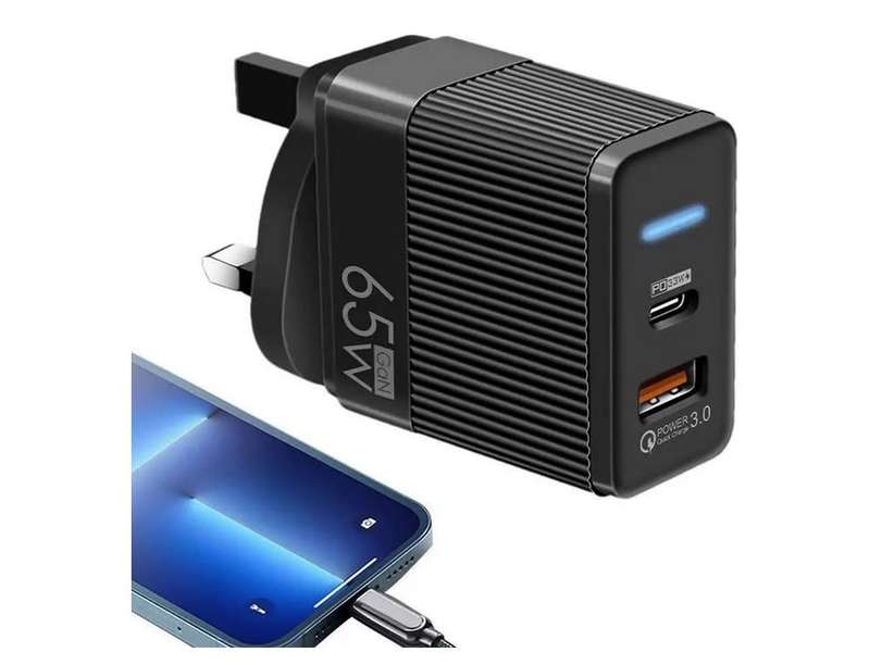 Gan Type-C 65w Fast Charger for phones  / tablets