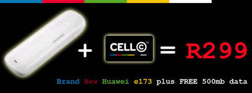 Huawei e173 - 3G modem special including 500mb data all incl in price once off !