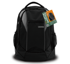 CANYON CNR-FNB01 Practical backpack with padded back panel for up to 15.6" notebooks