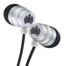Ministry of Sound Earphones - Silver/Black