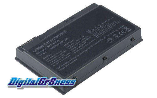 Acer Aspire 3020 3025 3610 , TravelMate C300 C301 C302 C303 C310 14.8V 4400mAh/65Wh 8-Cell Battery
