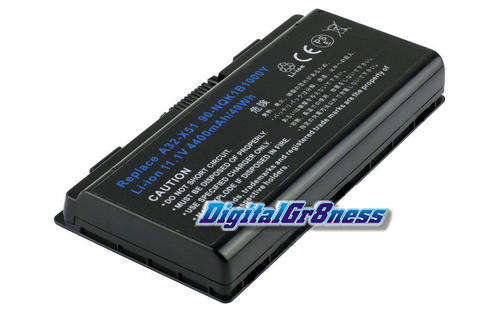 ASUS T12 T12C T12Fg X51C X51L X51R X58 X58C 11.1V 4400mAh/49Wh 6-Cell Battery