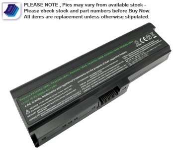 TOSHIBA DYNABOOK B241/SATELLITE A660 - 10.8V - 6600MAH - REPLACEMENT LAPTOP BATTERY