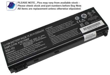 LG XNOTE E510/MECER VOYAGER AL-096/SAHARA AL-096 - 14.4V - 4400MAH - REPLACEMENT LAPTOP BATTERY