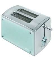 Sunbeam Vegas 2 Slice Pop Up Toaster - Chrome / Glass